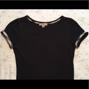 Burberry Check Trim T-Shirt